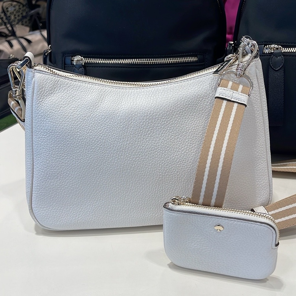 Kate Spade Rosie Shoulder Bag With Tech Attachment AirPod 
Parchment 
NWT - Picture 10 of 16